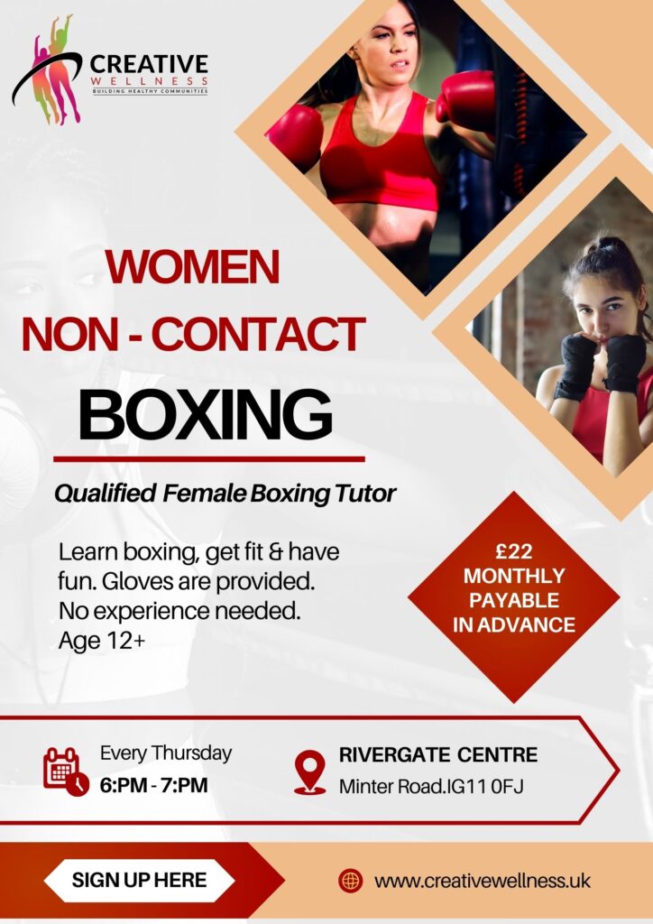 red and orange modern boxing training flyer 2